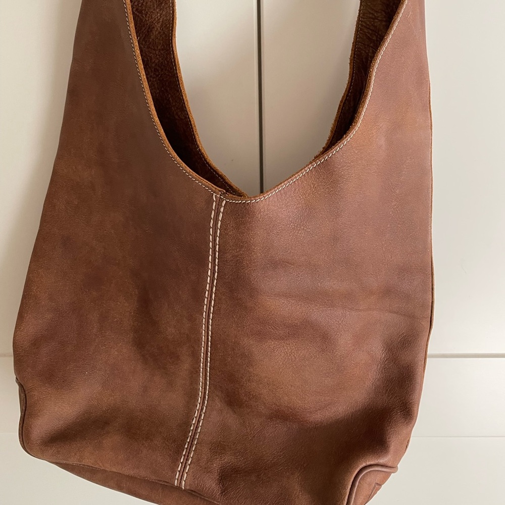 Roots Leather Crossbody Bag
